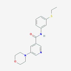 molecular formula C18H21N3O2S B6719796 N-(3-ethylsulfanylphenyl)-5-morpholin-4-ylpyridine-3-carboxamide 