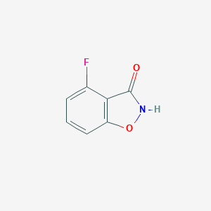 molecular formula C7H4FNO2 B067198 4-Fluorobenzo[d]isoxazol-3(2H)-one CAS No. 178747-83-6