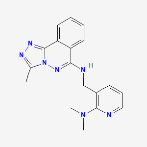 molecular formula C18H19N7 B6719915 N-[[2-(dimethylamino)pyridin-3-yl]methyl]-3-methyl-[1,2,4]triazolo[3,4-a]phthalazin-6-amine 