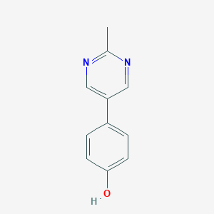 molecular formula C11H10N2O B067205 4-(2-Methylpyrimidin-5-yl)phenol CAS No. 193885-92-6