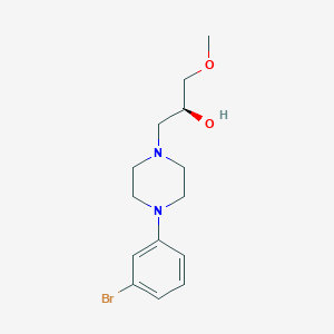 molecular formula C14H21BrN2O2 B6720603 (2S)-1-[4-(3-bromophenyl)piperazin-1-yl]-3-methoxypropan-2-ol 