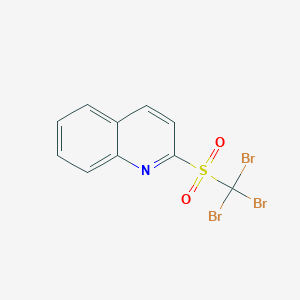molecular formula C10H6Br3NO2S B067209 2-[(Tribromomethyl)sulfonyl]quinoline CAS No. 163342-70-9
