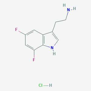 molecular formula C10H11ClF2N2 B067216 2-(5,7-Difluoro-1H-indol-3-YL)-ethylamine hydrochloride CAS No. 159730-14-0