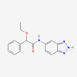 molecular formula C16H16N4O2 B6721701 N-(2H-benzotriazol-5-yl)-2-ethoxy-2-phenylacetamide 