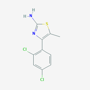molecular formula C10H8Cl2N2S B067219 4-(2,4-二氯苯基)-5-甲基-1,3-噻唑-2-胺 CAS No. 188120-61-8