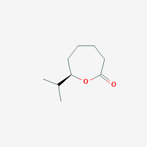 molecular formula C9H16O2 B067224 (7R)-7-Propan-2-yloxepan-2-one CAS No. 183378-26-9