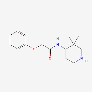 molecular formula C15H22N2O2 B6722839 N-(3,3-dimethylpiperidin-4-yl)-2-phenoxyacetamide 