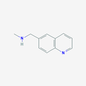 molecular formula C11H12N2 B067230 N-Methyl-N-(quinolin-6-ylmethyl)amine CAS No. 179873-36-0