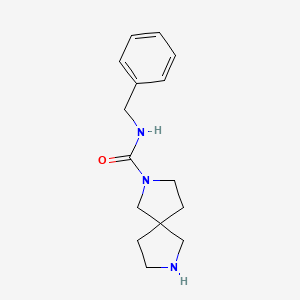 molecular formula C15H21N3O B6723280 N-benzyl-2,7-diazaspiro[4.4]nonane-2-carboxamide 