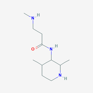 molecular formula C11H23N3O B6723446 N-(2,4-dimethylpiperidin-3-yl)-3-(methylamino)propanamide 