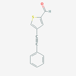 B067235 4-(2-Phenyleth-1-ynyl)thiophene-2-carbaldehyde CAS No. 175203-58-4