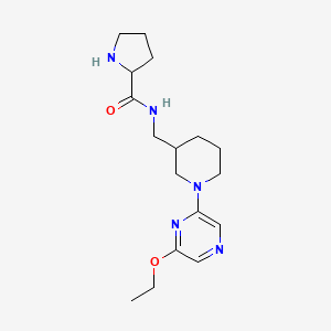 molecular formula C17H27N5O2 B6723543 N-[[1-(6-ethoxypyrazin-2-yl)piperidin-3-yl]methyl]pyrrolidine-2-carboxamide 