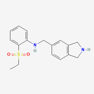molecular formula C17H20N2O2S B6723593 N-(2,3-dihydro-1H-isoindol-5-ylmethyl)-2-ethylsulfonylaniline 