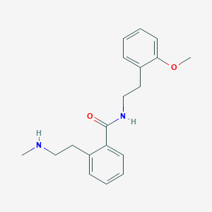 molecular formula C19H24N2O2 B6723836 N-[2-(2-methoxyphenyl)ethyl]-2-[2-(methylamino)ethyl]benzamide 