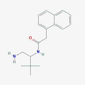 molecular formula C18H24N2O B6723977 N-(1-amino-3,3-dimethylbutan-2-yl)-2-naphthalen-1-ylacetamide 