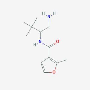 molecular formula C12H20N2O2 B6723998 N-(1-amino-3,3-dimethylbutan-2-yl)-2-methylfuran-3-carboxamide 