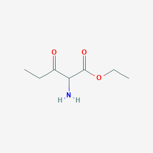 molecular formula C7H13NO3 B067241 Ethyl 2-amino-3-oxopentanoate CAS No. 173375-19-4