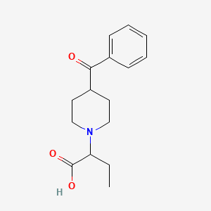 molecular formula C16H21NO3 B6724991 2-(4-Benzoylpiperidin-1-yl)butanoic acid 