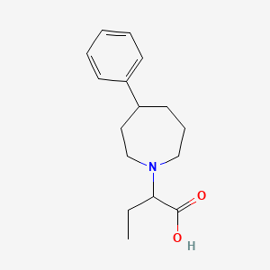 molecular formula C16H23NO2 B6724993 2-(4-Phenylazepan-1-yl)butanoic acid 