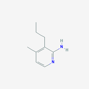 molecular formula C9H14N2 B067252 4-Methyl-3-propylpyridin-2-amine CAS No. 179555-34-1
