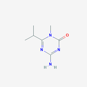 molecular formula C7H12N4O B067254 4-Amino-1-methyl-6-propan-2-yl-1,3,5-triazin-2-one CAS No. 175204-74-7