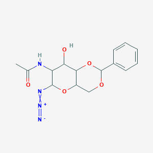 B067255 2-Acetamido-4,6-O-benzylidene-2-deoxy-beta-D-glucopyranosyl Azide CAS No. 168397-51-1
