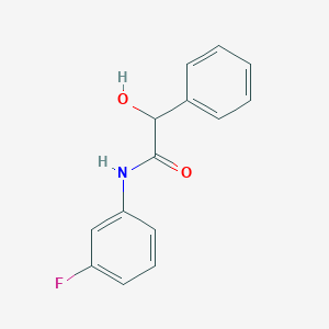 molecular formula C14H12FNO2 B6725810 N-(3-fluorophenyl)-2-hydroxy-2-phenylacetamide 
