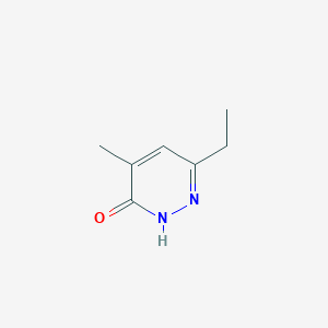 molecular formula C7H10N2O B067259 6-Ethyl-4-methylpyridazin-3(2H)-one CAS No. 160427-26-9