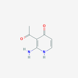molecular formula C7H8N2O2 B067273 3-acetyl-2-amino-1H-pyridin-4-one CAS No. 176238-50-9
