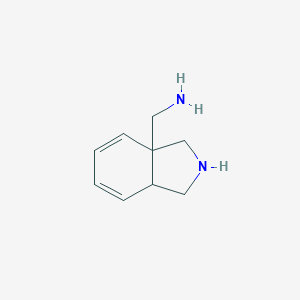 molecular formula C9H14N2 B067274 1,2,3,7a-Tetrahydroisoindol-3a-ylmethanamine CAS No. 177337-11-0