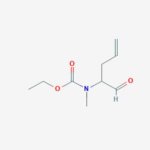 molecular formula C9H15NO3 B067276 Ethyl N-methyl-N-(1-oxopent-4-en-2-yl)carbamate CAS No. 171860-34-7