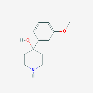 molecular formula C12H17NO2 B067289 4-(3-Methoxyphenyl)piperidin-4-ol CAS No. 180161-15-3