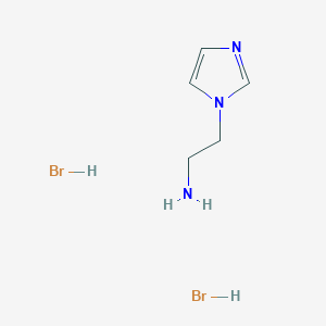 molecular formula C5H11Br2N3 B067299 2-Imidazol-1-yl-ethylamine dihydrobromide CAS No. 167298-66-0
