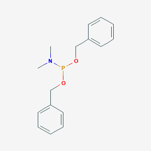 molecular formula C16H20NO2P B067303 Dibenzyl N,N-dimethylphosphoramidite CAS No. 164654-49-3