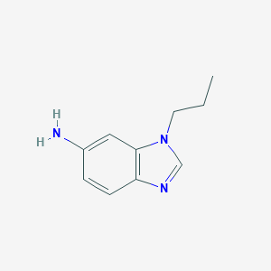 molecular formula C10H13N3 B067311 3-Propyl-5-aminobenzimidazole CAS No. 177843-28-6
