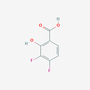 molecular formula C7H4F2O3 B067316 3,4-二氟-2-羟基苯甲酸 CAS No. 189283-51-0