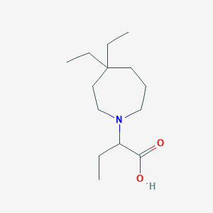 molecular formula C14H27NO2 B6731768 2-(4,4-Diethylazepan-1-yl)butanoic acid 