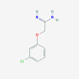 molecular formula C8H9ClN2O B067320 2-(3-Chlorophenoxy)ethanimidamide CAS No. 170735-26-9