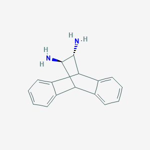 molecular formula C16H16N2 B067322 (11R,12R)-9,10-Dihydro-9,10-ethanoanthracene-11,12-diamine CAS No. 181139-49-1