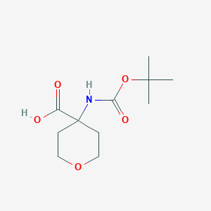 molecular formula C11H19NO5 B067323 4-(Boc-amino)tetrahydropyran-4-carboxylic acid CAS No. 172843-97-9