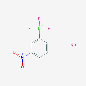 molecular formula C6H4BF3KNO2 B067343 potassium trifluoro-(3-nitrophenyl)boranuide CAS No. 192863-40-4