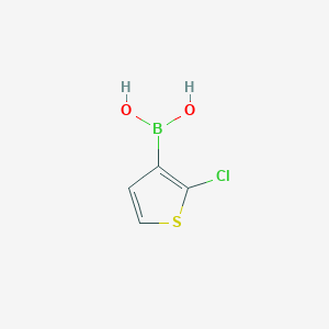 molecular formula C4H4BClO2S B067370 2-氯噻吩-3-硼酸 CAS No. 177734-82-6