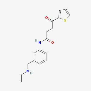 molecular formula C17H20N2O2S B6737120 N-[3-(ethylaminomethyl)phenyl]-4-oxo-4-thiophen-2-ylbutanamide 