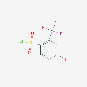 molecular formula C7H3ClF4O2S B067374 4-fluoro-2-(trifluoromethyl)benzenesulfonyl Chloride CAS No. 176225-09-5