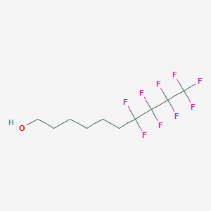 molecular formula C10H13F9O B067375 7,7,8,8,9,9,10,10,10-Nonafluorodecan-1-ol CAS No. 181042-39-7