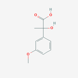 molecular formula C10H12O4 B067378 2-hydroxy-2-(3-methoxyphenyl)propanoic Acid CAS No. 162405-09-6