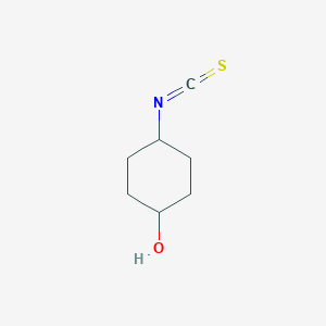 molecular formula C7H11NOS B067384 Cyclohexanol, 4-isothiocyanato- CAS No. 195073-94-0