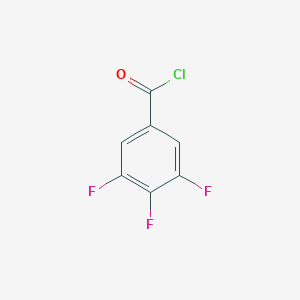 molecular formula C7H2ClF3O B067385 3,4,5-Trifluorobenzoyl chloride CAS No. 177787-26-7
