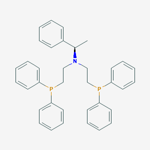 molecular formula C36H37NP2 B067389 (R)-(+)-N,N-Bis(2-diphenylphosphinoethyl)-1-phenylethylamine CAS No. 161583-25-1