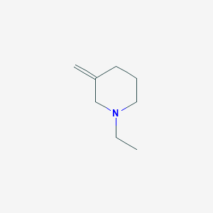 molecular formula C8H15N B067393 1-Ethyl-3-methylidenepiperidine CAS No. 181999-39-3